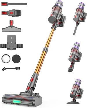 YU7 Max Cordless Vacuum Cleaner, 650W 55kPa Stick Vac with Intelligent Auto Mode, Up to 80 Min Long Runtime, Self-Standing Wireless Vaccum for Home, Pet Hair, Carpets & Hard Floors YU7 Max Cordless Vacuum Cleaner, 650W 55kPa Stick Vac with Intelligent Auto Mode, Up to 80 Min Long Runtime, Self-Standing Wireless Vaccum for Home, Pet Hair, Carpets & Hard Floors