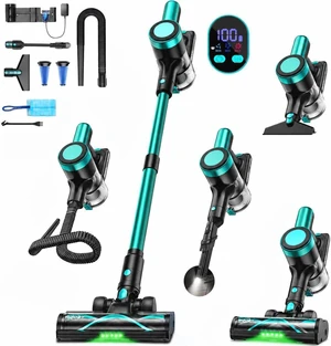 Cordless Vacuum Cleaner, 58KPa/60Mins 10 in 1 Self-Standing Stick Vacuum Cordless Vacuum Cleaner, 58KPa/60Mins 10 in 1 Self-Standing Stick Vacuum
