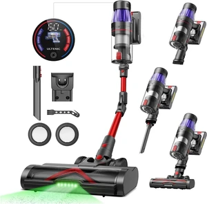 Ultenic Cordless Vacuum Cleaner, 600W 55Kpa 60Mins Vacuum Cleaners for Home, Cordless Stick Vacuum with 180°Bendable Wand, Anti-Tangle Brush, Charging Dock, Vacuum for Pet Hair/Carpet/Floor/Car Ultenic Cordless Vacuum Cleaner, 600W 55Kpa 60Mins Vacuum Cleaners for Home, Cordless Stick Vacuum with 180°Bendable Wand, Anti-Tangle Brush, Charging Dock, Vacuum for Pet Hair/Carpet/Floor/Car
