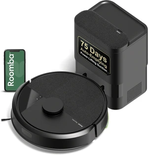 iRobot Roomba 105 Vac Robot Vacuum with AutoEmpty Dock - Self-Empties for 75 Days, Easy to use, Intense Power-Lifting Suction, LiDAR Navigation, Multi-Surface Cleaning, Cleans in Neat Rows iRobot Roomba 105 Vac Robot Vacuum with AutoEmpty Dock - Self-Empties for 75 Days, Easy to use, Intense Power-Lifting Suction, LiDAR Navigation, Multi-Surface Cleaning, Cleans in Neat Rows