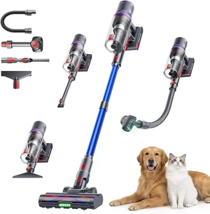 SMOTURE Cordless Vacuum Cleaner, Upgraded 650W 55KPA 70Mins Vacuum Cleaner for Home, Pet Brush&3.3Ft Hose, Self-Stand, Auto Mode,Touchscreen, Anti-tangle Vacuum, Stick Vacuum for Pet Hair/Carpet/Floor SMOTURE Cordless Vacuum Cleaner, Upgraded 650W 55KPA 70Mins Vacuum Cleaner for Home, Pet Brush&3.3Ft Hose, Self-Stand, Auto Mode,Touchscreen, Anti-tangle Vacuum, Stick Vacuum for Pet Hair/Carpet/Floor