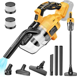 Cordless Vacuum Compatible with Dewalt 20V Battery, Portable Handheld Vacuum Cleaner with 2 HEPA Filter, 4 Multi Nozzle, Power Shop Vacuum for Home, Car, Floor, Carpet (Battery Not Included) Cordless Vacuum Compatible with Dewalt 20V Battery, Portable Handheld Vacuum Cleaner with 2 HEPA Filter, 4 Multi Nozzle, Power Shop Vacuum for Home, Car, Floor, Carpet (Battery Not Included)
