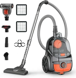 Aspiron Canister Vacuum, Upgraded 1600W Bagless Canister Vacuum Cleaner Aspiron Canister Vacuum, Upgraded 1600W Bagless Canister Vacuum Cleaner