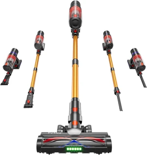 Cordless Vacuum Cleaner, 650W 55KPa Powerful Suction, 75 Mins Runtime, Anti-Tangle, Self-Standing, 8-in-1 Lightweight Stick Vacuum for Hardwood Floor Cordless Vacuum Cleaner, 650W 55KPa Powerful Suction, 75 Mins Runtime, Anti-Tangle, Self-Standing, 8-in-1 Lightweight Stick Vacuum for Hardwood Floor