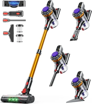 Cordless Vacuum Cleaner, 600W 50KPA Vacuum Cleaners for Home, 65Mins Stick Vacuum Cordless with Self-Standing, LED Display & Anti-Tangle, Lightweight Wireless Vacuum for Pet Hair/Carpets/Floors Cordless Vacuum Cleaner, 600W 50KPA Vacuum Cleaners for Home, 65Mins Stick Vacuum Cordless with Self-Standing, LED Display & Anti-Tangle, Lightweight Wireless Vacuum for Pet Hair/Carpets/Floors