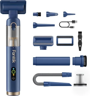 Fanttik Slim V10 APEX Cordless Car Vacuum, 4-in-1 Portable Mini Handheld Vac, Upgraded Smart Digital Display, 19kPa Suction Power, 2 Suction Modes for Small Jobs, Car, Office Desk, Keyboards (Blue) Fanttik Slim V10 APEX Cordless Car Vacuum, 4-in-1 Portable Mini Handheld Vac, Upgraded Smart Digital Display, 19kPa Suction Power, 2 Suction Modes for Small Jobs, Car, Office Desk, Keyboards (Blue)