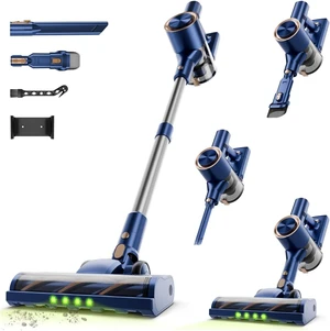 Cordless Stick Vacuum Cleaner - 45KPA Powerful Suction Vacuum with 45 Min Runtime, Detachable Battery, Anti-Tangle & 1.5L Dust Cup, 8 in 1 Vacuum Cleaner for Pet Hair, Carpet, HardFloor, Blue Cordless Stick Vacuum Cleaner - 45KPA Powerful Suction Vacuum with 45 Min Runtime, Detachable Battery, Anti-Tangle & 1.5L Dust Cup, 8 in 1 Vacuum Cleaner for Pet Hair, Carpet, HardFloor, Blue
