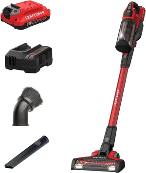 CRAFTSMAN V20 Cordless Stick Vacuum Kit, Removable Battery Included (CMCVS001D1) CRAFTSMAN V20 Cordless Stick Vacuum Kit, Removable Battery Included (CMCVS001D1)