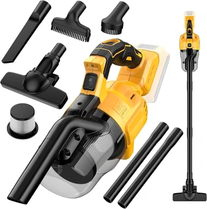 Cordless Vacuum Cleaner for De-Walt 20V Battery,100 AW Handheld Vacuum Cleaner with Washable HEPA Filter,55CFM Portable Shop Vacuum for Car/Pet Hair/Carpets/Hard Floors(No Battery) Cordless Vacuum Cleaner for De-Walt 20V Battery,100 AW Handheld Vacuum Cleaner with Washable HEPA Filter,55CFM Portable Shop Vacuum for Car/Pet Hair/Carpets/Hard Floors(No Battery)