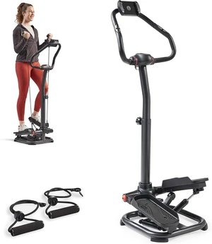 Sunny Health & Fitness Smart Power Stepper with Resistance Bands for Cardio Sunny Health & Fitness Smart Power Stepper with Resistance Bands for Cardio
