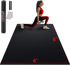 GymCope Large Exercise Mat for Home Workouts, 12x6/10x6/9x6/8x6/7x5/6x4 ft GymCope Large Exercise Mat for Home Workouts, 12x6/10x6/9x6/8x6/7x5/6x4 ft