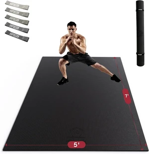 HAPBEAR Large Exercise Mat-6'x4'/7'x5'/6'x8'/6'x9'/6'x10'/6'x12'x 1/3"(8mm) HAPBEAR Large Exercise Mat-6'x4'/7'x5'/6'x8'/6'x9'/6'x10'/6'x12'x 1/3"(8mm)