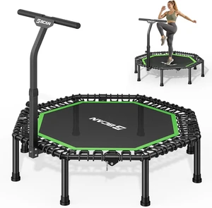 BCAN BT3 51" Octagonal Rebounder Trampoline for Adults|Handle|FED Fitness BCAN BT3 51" Octagonal Rebounder Trampoline for Adults|Handle|FED Fitness