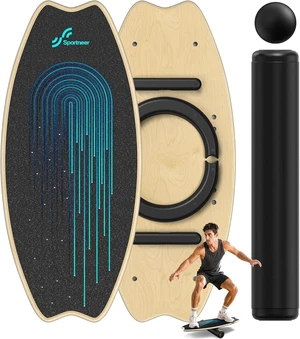 Sportneer Balance Board - 7 Mode Wobble Board with Roller & Ball Sportneer Balance Board - 7 Mode Wobble Board with Roller & Ball