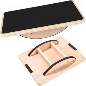 Balance Board Wooden Wobble Board for Adults Anti-Slip Board for Physical Therapy & Core Strength, Ideal Balance Board for Standing Desk with Ankle Support Balance Board Wooden Wobble Board for Adults Anti-Slip Board for Physical Therapy & Core Strength, Ideal Balance Board for Standing Desk with Ankle Support