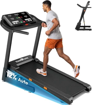 THERUN Home Treadmill with Incline 15% Auto Adjust, 3.0 HP Treadmill with LED Strip, Heart Rate Monitoring Incline,16.5" Wider Running Belt THERUN Home Treadmill with Incline 15% Auto Adjust, 3.0 HP Treadmill with LED Strip, Heart Rate Monitoring Incline,16.5" Wider Running Belt