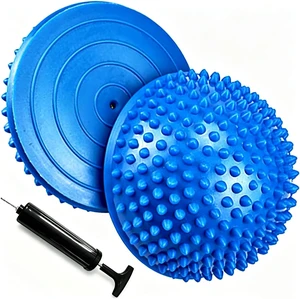 2PCS Hedgehog Balance Pods, Half Ball Balance Trainer with Pump 2PCS Hedgehog Balance Pods, Half Ball Balance Trainer with Pump