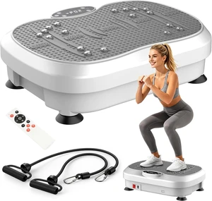 Vibration Plate Exercise Machine for Lymphatic Drainage, Whole Body Fitness Workout Equipment Stand Shake Board Sport Gym for Weight Loss Fat Burner for Women Men Vibration Plate Exercise Machine for Lymphatic Drainage, Whole Body Fitness Workout Equipment Stand Shake Board Sport Gym for Weight Loss Fat Burner for Women Men