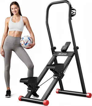 Stair Stepper for Home Gym Exercise, Compact Folding Cardio Stair Climber for Full-Body Workout, Vertical Climber Machine, Extended Step Range Stair Stepper for Home Gym Exercise, Compact Folding Cardio Stair Climber for Full-Body Workout, Vertical Climber Machine, Extended Step Range