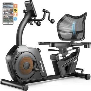 pooboo Recumbent Exercise Bike, Stationary Bikes for Home with Arm Exerciser, Magnetic Recumbent Bike with Ergonomic Backrest & Comfortable Seat, Smart APP, Pulse Sensor, 400LBS Weight Capacity pooboo Recumbent Exercise Bike, Stationary Bikes for Home with Arm Exerciser, Magnetic Recumbent Bike with Ergonomic Backrest & Comfortable Seat, Smart APP, Pulse Sensor, 400LBS Weight Capacity