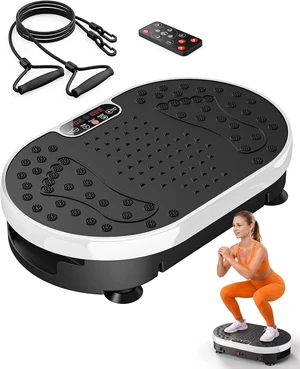 HTM Vibration Plate Exercise Machine, 9 Modes & 120 Speeds, Body Shake Plate with Resistance Bands Slot & Remote Control, Shake Board for Weight Loss Fat Burner Home Fitness Workout HTM Vibration Plate Exercise Machine, 9 Modes & 120 Speeds, Body Shake Plate with Resistance Bands Slot & Remote Control, Shake Board for Weight Loss Fat Burner Home Fitness Workout