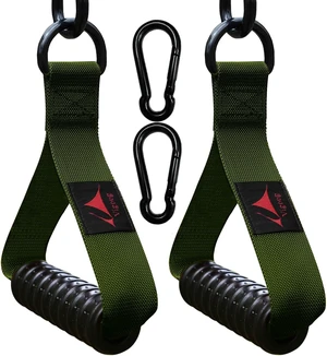 Heavy Duty Gym Exercise Handles Attachment for Cable Machine,Resistance Band,Pulley System Home Fitness Workout Equipment, with Elastic Rubber Grip and 2 Large Carabiners Heavy Duty Gym Exercise Handles Attachment for Cable Machine,Resistance Band,Pulley System Home Fitness Workout Equipment, with Elastic Rubber Grip and 2 Large Carabiners