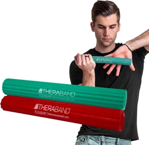 THERABAND FlexBar, Resistance Bars for Tennis Elbow & Grip Strength, Color-Coded Therapy Bars for Tendonitis & Golfers Elbow THERABAND FlexBar, Resistance Bars for Tennis Elbow & Grip Strength, Color-Coded Therapy Bars for Tendonitis & Golfers Elbow