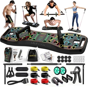 Upgraded Push Up Board,36 in 1 Home Gym Equipment with Ab Roller Wheel & Resistance Bands, Portable Foldable Workout Board for Full Body Strength Training Men Women,Gift for Boyfriend Upgraded Push Up Board,36 in 1 Home Gym Equipment with Ab Roller Wheel & Resistance Bands, Portable Foldable Workout Board for Full Body Strength Training Men Women,Gift for Boyfriend