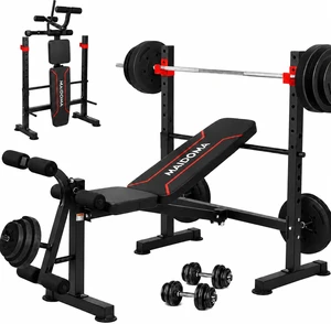 MAIDOMA Foldable 1500LBS Capacity 8 IN 1 Weight Bench Set with Leg Extension/Squat Rack/Preacher Curl, Adjustable Bench Press for Home Gym Full Body Workout (US Stock) MAIDOMA Foldable 1500LBS Capacity 8 IN 1 Weight Bench Set with Leg Extension/Squat Rack/Preacher Curl, Adjustable Bench Press for Home Gym Full Body Workout (US Stock)