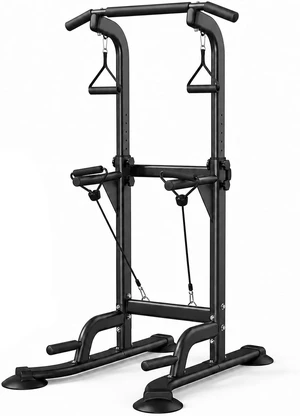 Power Tower Pull Up & Dip Station Multi-Function Home Strength Training Fitness Workout Station Height Adjustable Power Tower Pull Up & Dip Station Multi-Function Home Strength Training Fitness Workout Station Height Adjustable