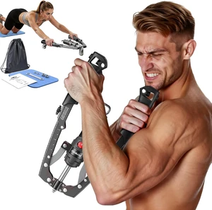 FLYBIRD Twister Arm Trainer, Hydraulic Power Core Twister Chest Workout Equipment, Adjustable 22-440LBS Chest Trainer for Men, 3 in 1 Chest and Arm Exerciser with Ab Roller Wheel, Include Backpack&Pad FLYBIRD Twister Arm Trainer, Hydraulic Power Core Twister Chest Workout Equipment, Adjustable 22-440LBS Chest Trainer for Men, 3 in 1 Chest and Arm Exerciser with Ab Roller Wheel, Include Backpack&Pad