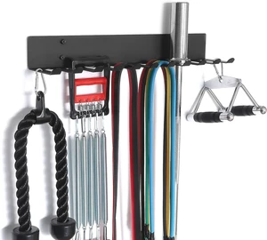 Multi-Purpose Gym Equipment Storage Rack for Resistance Bands Multi-Purpose Gym Equipment Storage Rack for Resistance Bands