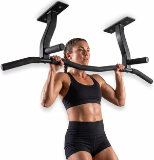 Ceiling Mount Pull Up Bar with Reversible Risers for 16 and 24 Inch Joists with Optimum Grip Spacing by Ultimate Body Press Ceiling Mount Pull Up Bar with Reversible Risers for 16 and 24 Inch Joists with Optimum Grip Spacing by Ultimate Body Press