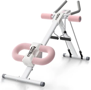 Abdominal Trainers - Adjustable Ab Trainer Machine, Foldable Abdominal Workout Equipment with Knee Protection - Home Gym Core Strength Trainer for Men & Women Abdominal Trainers - Adjustable Ab Trainer Machine, Foldable Abdominal Workout Equipment with Knee Protection - Home Gym Core Strength Trainer for Men & Women