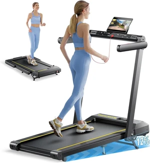 TOPUTURE Walking Pad Treadmill with 12% Incline & Handle Bar, Treadmills for Home with Bluetooth Speaker, 4 in 1 Under Desk Treadmill Folding Walking Pad with APP & Remote Control, 0.6-10MPH TOPUTURE Walking Pad Treadmill with 12% Incline & Handle Bar, Treadmills for Home with Bluetooth Speaker, 4 in 1 Under Desk Treadmill Folding Walking Pad with APP & Remote Control, 0.6-10MPH