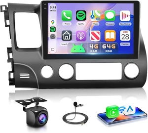 4G+64G Car Radio for Honda Civic 2006-2011 with Wireless CarPlay 4G+64G Car Radio for Honda Civic 2006-2011 with Wireless CarPlay