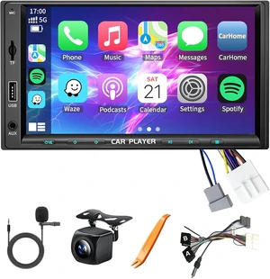 Plug Play Car Stereo with Wireless Apple Carplay & Android Auto Navi Radio Head Unit for Nissan Versa Sentra Rogue Cube Juke 2007-2013 Plug Play Car Stereo with Wireless Apple Carplay & Android Auto Navi Radio Head Unit for Nissan Versa Sentra Rogue Cube Juke 2007-2013