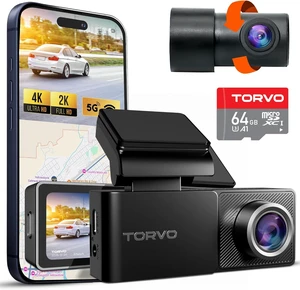 TORVO TD3 4K+2K Dash Cam with App, Camera for Car Front and Back with 5G WiFi & GPS, Free 64GB Card, Night Vision Dashcam Front Cameras 24/7 Recording When Car is Off, Security Camera for Cars TORVO TD3 4K+2K Dash Cam with App, Camera for Car Front and Back with 5G WiFi & GPS, Free 64GB Card, Night Vision Dashcam Front Cameras 24/7 Recording When Car is Off, Security Camera for Cars