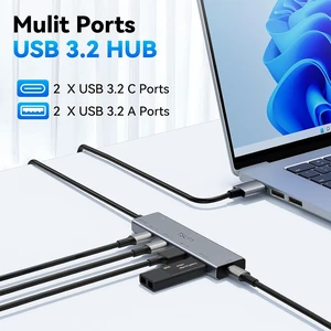 USB HUB 3.2, TSUPY USB 3.0 HUB 10Gbps USB 3.2 Gen 2 USB HUB with 4 Multi USB Ports, 4FT Extended Cable HUB for MacBook Air/Pro,Laptop,PC and More USB HUB 3.2, TSUPY USB 3.0 HUB 10Gbps USB 3.2 Gen 2 USB HUB with 4 Multi USB Ports, 4FT Extended Cable HUB for MacBook Air/Pro,Laptop,PC and More