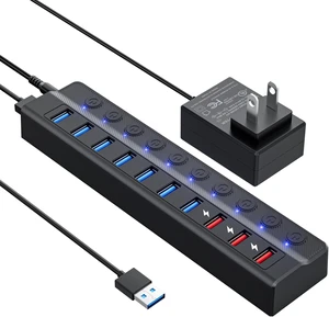 ONFINIO Powered USB Hub, 10-Port USB Splitter Hub ONFINIO Powered USB Hub, 10-Port USB Splitter Hub