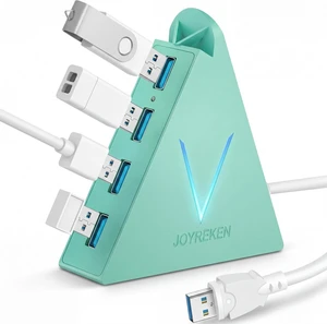 USB 3.0 Hub,4 Port USB Hub Tower,2ft Cable USB Splitter for PC, Xbox One, PS4, PS5, iMac, Surface Pro, XPS, Laptop, Desktop, Flash Drive, Mobile HDD (Green) USB 3.0 Hub,4 Port USB Hub Tower,2ft Cable USB Splitter for PC, Xbox One, PS4, PS5, iMac, Surface Pro, XPS, Laptop, Desktop, Flash Drive, Mobile HDD (Green)