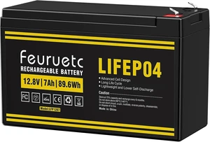 12V 7Ah Lithium LiFePO4 Battery - Direct Replacement for 6FM7 SLA Battery, 2000+ Cycles, Lightweight, Built-in BMS, Ideal for Solar Systems, Ride-on Toys, and Home Alarms 12V 7Ah Lithium LiFePO4 Battery - Direct Replacement for 6FM7 SLA Battery, 2000+ Cycles, Lightweight, Built-in BMS, Ideal for Solar Systems, Ride-on Toys, and Home Alarms