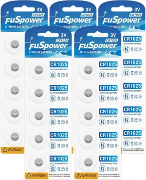 Cr1025 Br1025 10255 3V Lithium Batteries (25PCS) Cr1025 Br1025 10255 3V Lithium Batteries (25PCS)