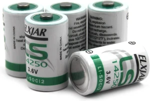 (5-Pack) 3.6V 1200mAh LS14250 1/2AA Battery for Utility Meters & PLC (5-Pack) 3.6V 1200mAh LS14250 1/2AA Battery for Utility Meters & PLC