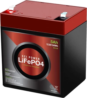 12V 5Ah Lithium LiFePO4 Deep Cycle Rechargeable Battery | 2000-5000 Life Cycles & 10-Year Lifetime | Built-in BMS 12V 5Ah Lithium LiFePO4 Deep Cycle Rechargeable Battery | 2000-5000 Life Cycles & 10-Year Lifetime | Built-in BMS