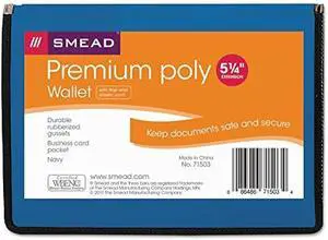 Smead Premium Wallet, Letter Size, 51/4-Inches Expansion, Navy (71503)