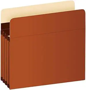 Pendaflex Expanding Accordion File Pockets, Extra Durable, Expands 3.5, Letter Size, Reinforced with Dupont Tyvek Material, 10/Box (15421), Brown