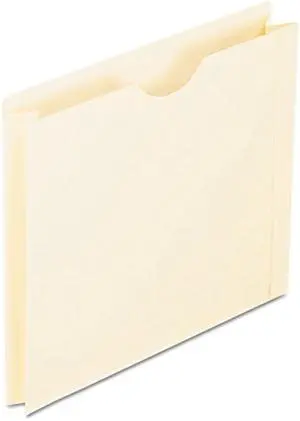 Pendaflex File Jackets, Reinforced Top, 2-Inch Expansion, Letter Size, Manila, Closed on Three Sides for Secure Filing, 50 Folders/Box