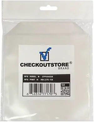 100 CheckOutStore® Clear Storage Pockets (6 x 6)
