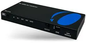 8K HDMI 2.1 Switch 2-Port Video Switcher with Audio Extraction, 48Gbps Bandwidth (New)